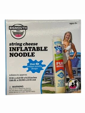 String Cheese Inflatable Pool Noodle Over 4 Feet